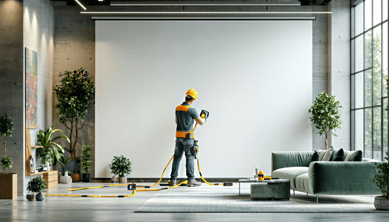 Monter une cloison sans vis ni surface