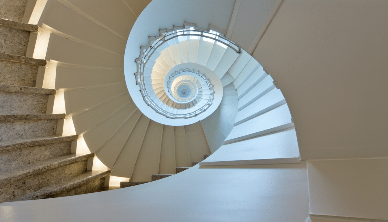 Repeindre un escalier en colimaçon par l’intérieur